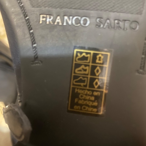 Franco Sarto dark navy blue leather booties. Sz 37.5 - Picture 13 of 16